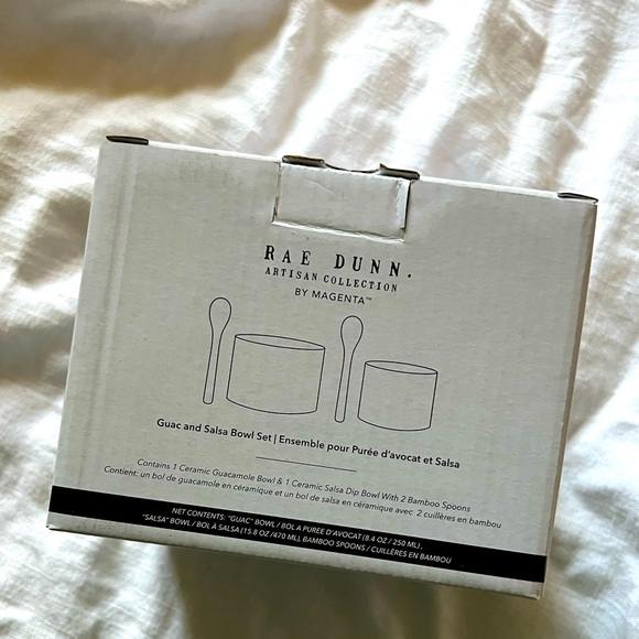 BRAND NEW Salsa and Guac Rae Dunn Set perfect for picnics or summer parties! - Picture 2 of 2